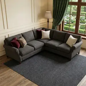 Photo of Ivory And Blue Oriental Washable Area Rug