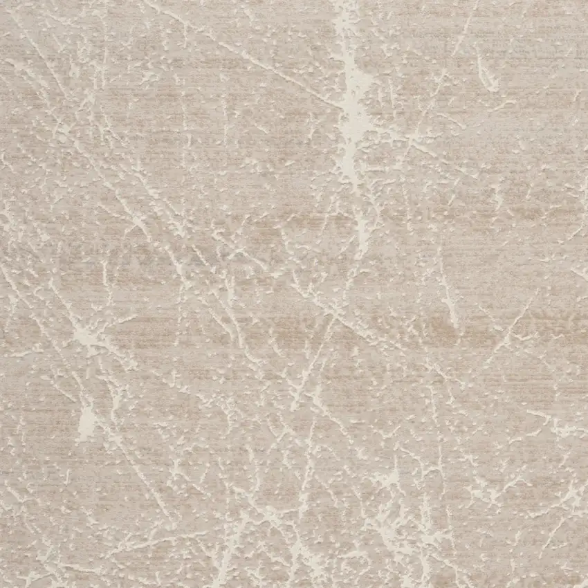 Ivory And Brown Abstract Area Rug Photo 5
