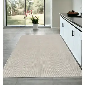 Photo of Ivory And Brown Abstract Area Rug