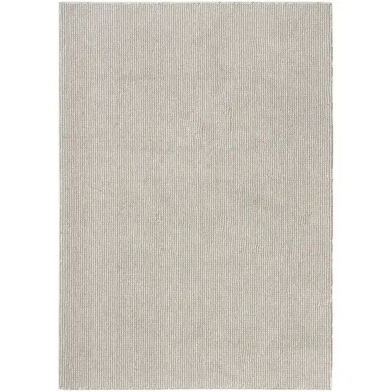 Ivory And Brown Abstract Area Rug Photo 8