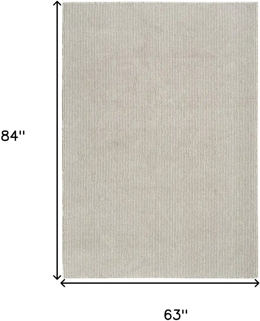 Ivory And Brown Abstract Area Rug Photo 3