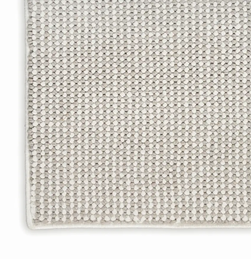 Ivory And Brown Abstract Area Rug Photo 7