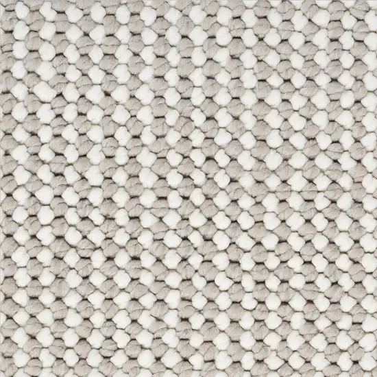 Ivory And Brown Abstract Area Rug Photo 8