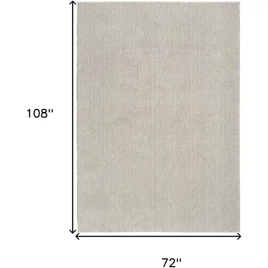 Ivory And Brown Abstract Area Rug Photo 3