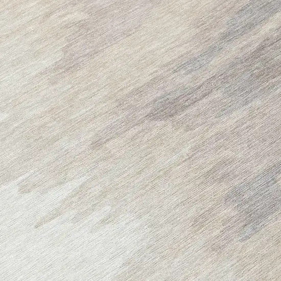 Ivory And Brown Abstract Washable Indoor Outdoor Area Rug Photo 8