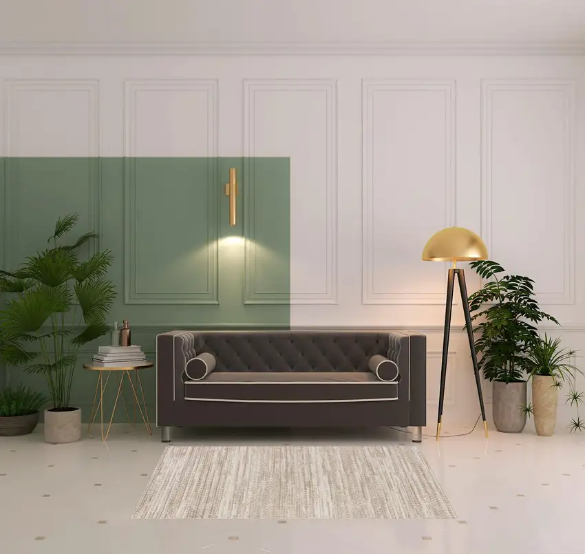 Ivory And Brown Geometric Area Rug Photo 1