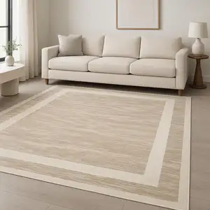 Photo of Ivory And Brown Geometric Area Rug