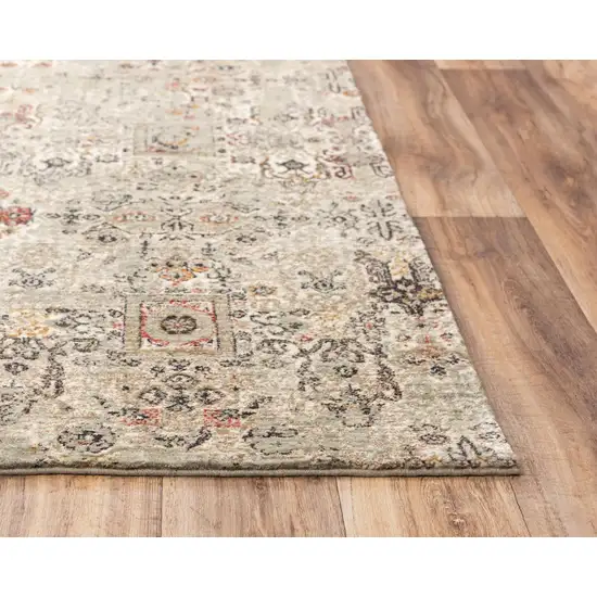 Ivory And Brown New Zealand Lambs Wool Oriental Hand Carved Handmade Area Rug Photo 3