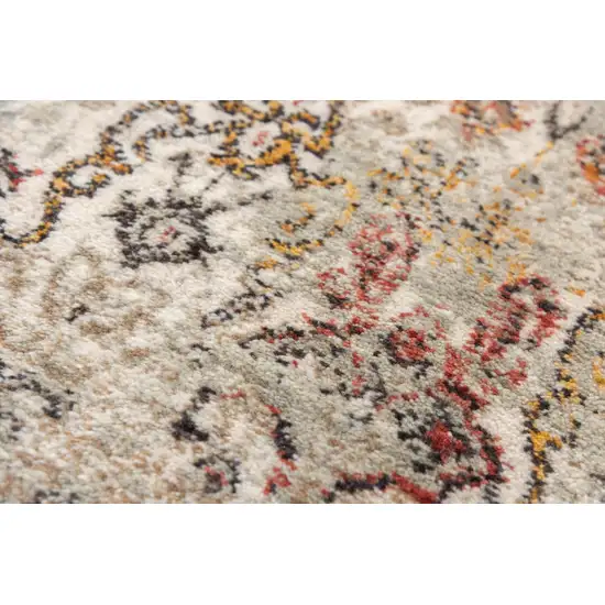Ivory And Brown New Zealand Lambs Wool Oriental Hand Carved Handmade Area Rug Photo 4