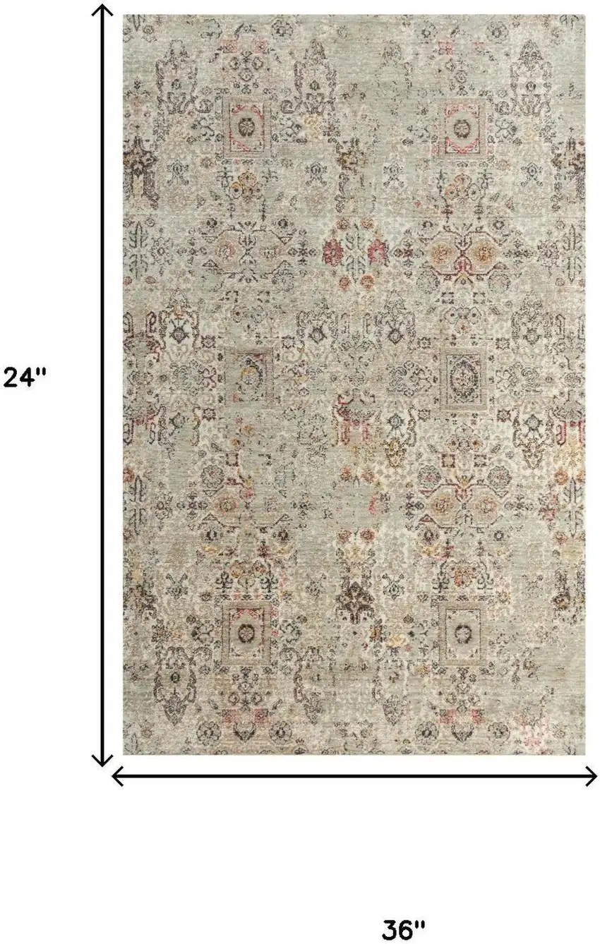 Ivory And Brown New Zealand Lambs Wool Oriental Hand Carved Handmade Area Rug Photo 6