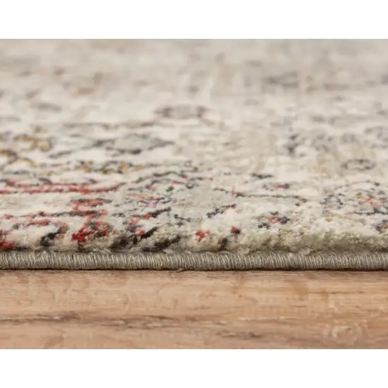 Ivory And Brown New Zealand Lambs Wool Oriental Hand Carved Handmade Area Rug Photo 5