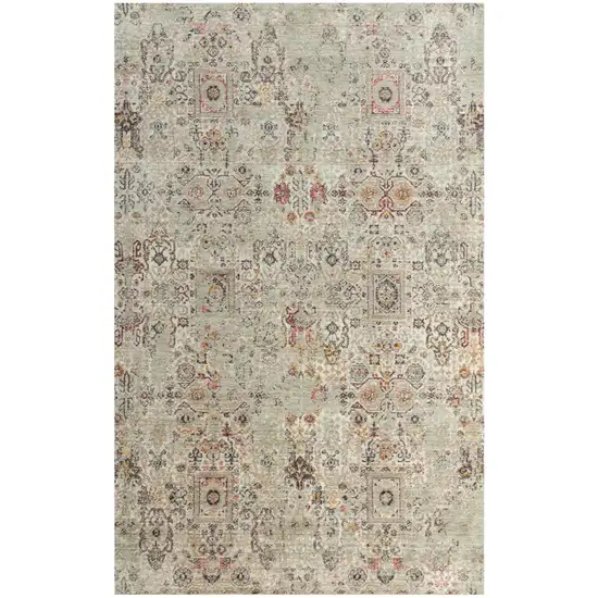Ivory And Brown New Zealand Lambs Wool Oriental Hand Carved Handmade Area Rug Photo 1