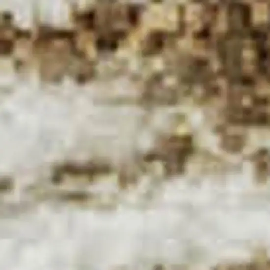 Ivory And Brown Striped Washable Area Rug With UV Protection Photo 1