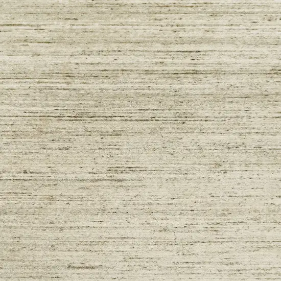 Ivory And Brown Wool Striped Hand Woven Area Rug Photo 8