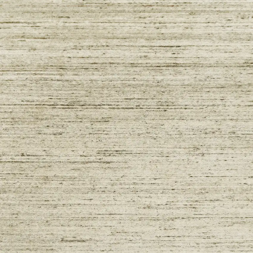 Ivory And Brown Wool Striped Hand Woven Area Rug Photo 8