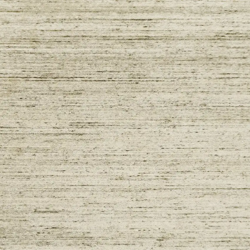 Ivory And Brown Wool Striped Hand Woven Area Rug Photo 5