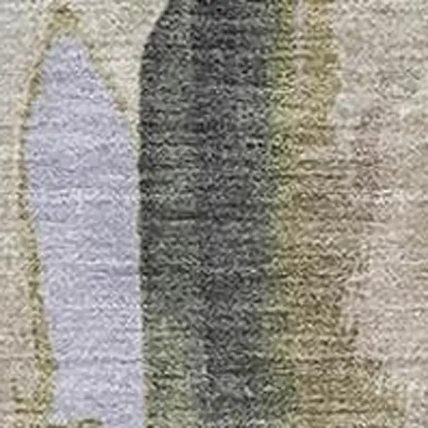 Ivory And Charcoal Abstract Washable Indoor Outdoor Area Rug Photo 3