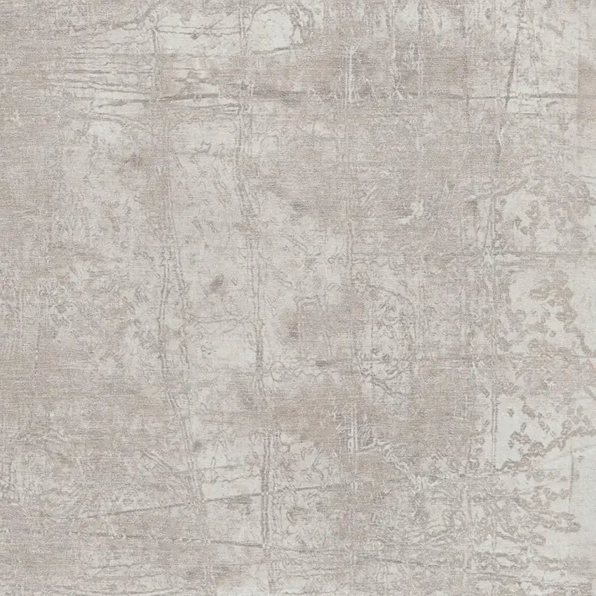 Ivory And Cream Abstract Washable Area Rug With UV Protection Photo 3