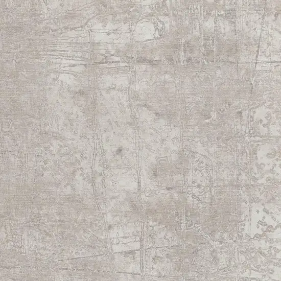 Ivory And Cream Abstract Washable Area Rug With UV Protection Photo 3