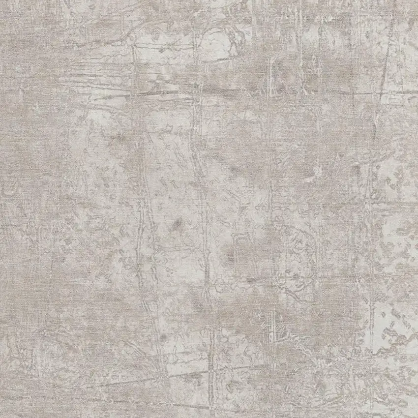 Ivory And Cream Abstract Washable Area Rug With UV Protection Photo 3