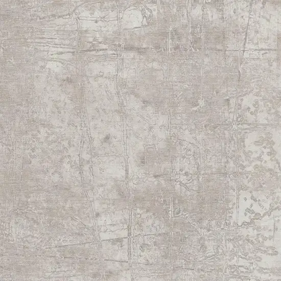 Ivory And Cream Abstract Washable Area Rug With UV Protection Photo 3