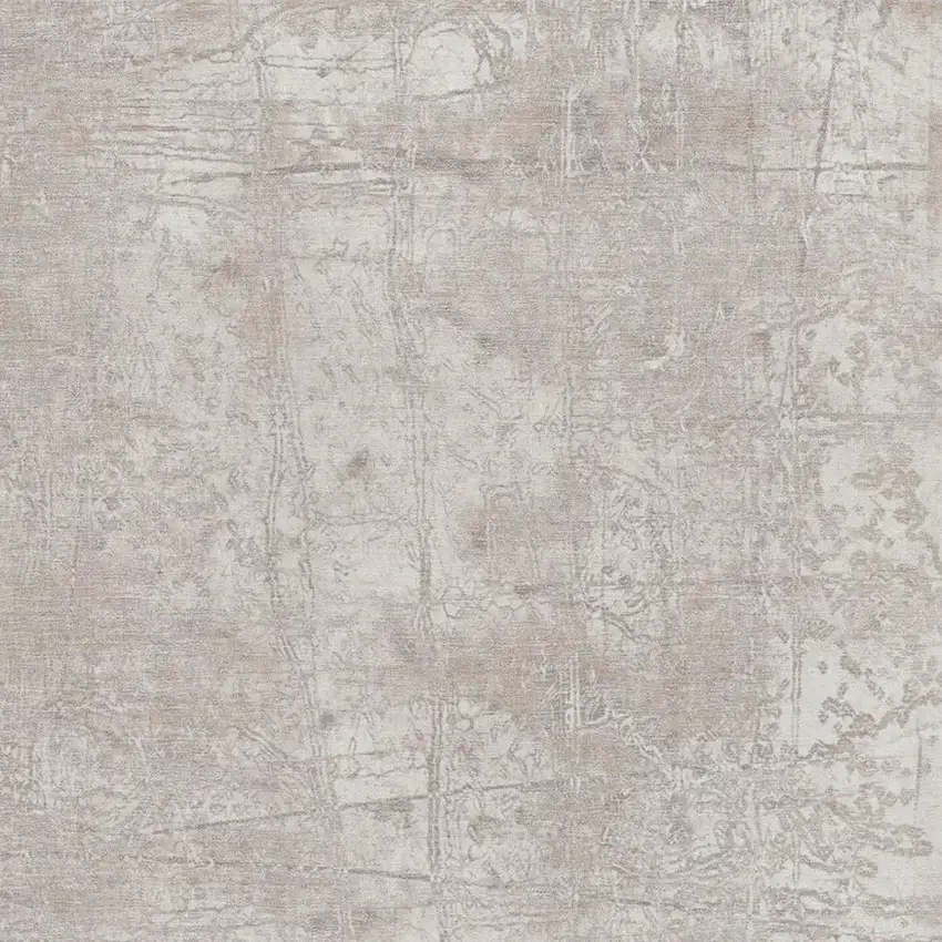 Ivory And Cream Abstract Washable Area Rug With UV Protection Photo 3