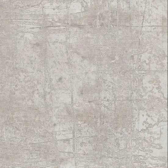 Ivory And Cream Abstract Washable Area Rug With UV Protection Photo 3