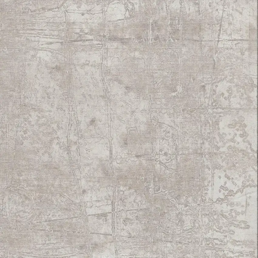 Ivory And Cream Abstract Washable Area Rug With UV Protection Photo 3