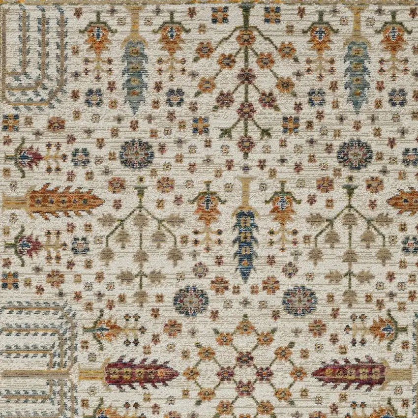 Ivory And Gold Oriental Area Rug Photo 8