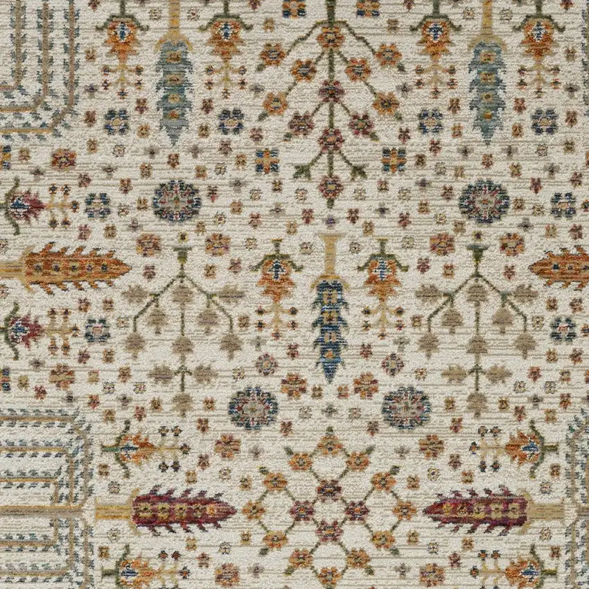 Ivory And Gold Oriental Area Rug Photo 8
