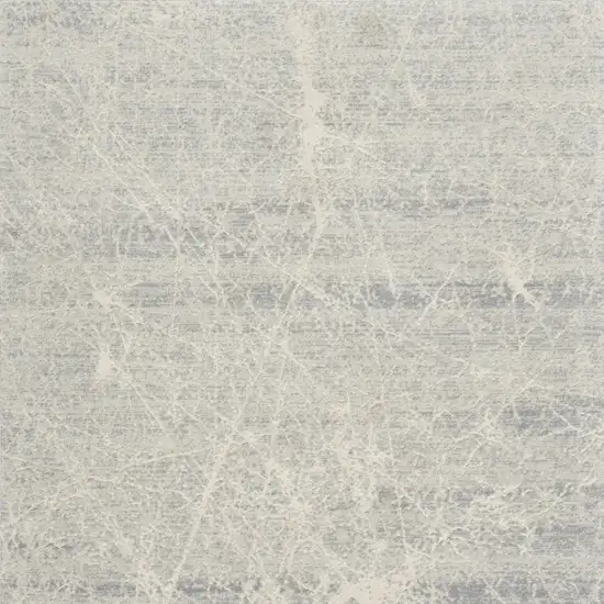 Ivory And Gray Abstract Area Rug Photo 8