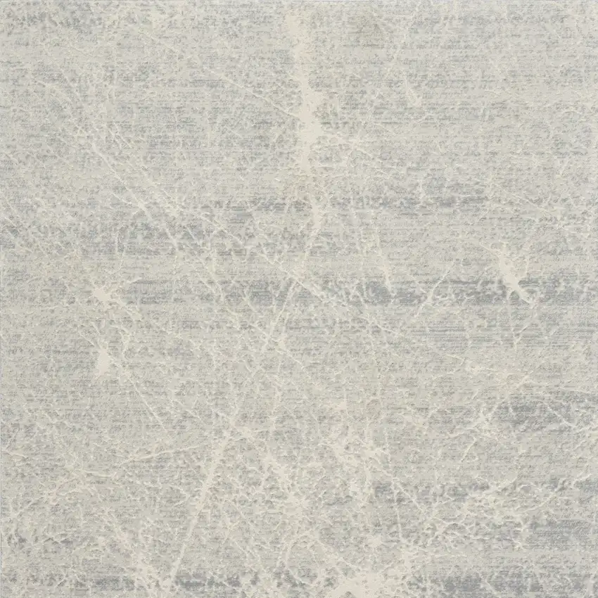 Ivory And Gray Abstract Area Rug Photo 8