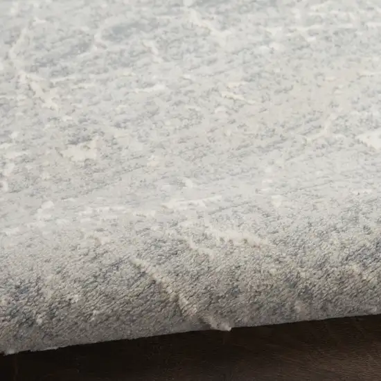 Ivory And Gray Abstract Area Rug Photo 9