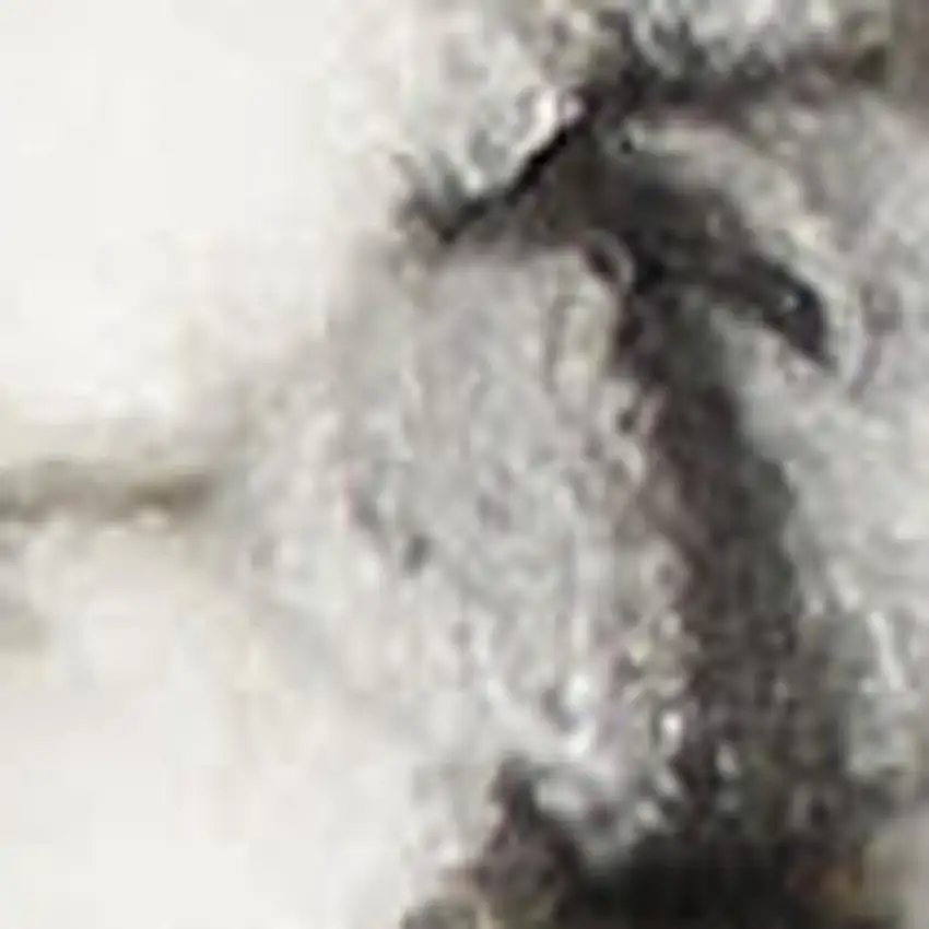 Ivory And Gray Abstract Area Rug Photo 2