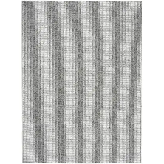 Ivory And Gray Abstract Area Rug Photo 9