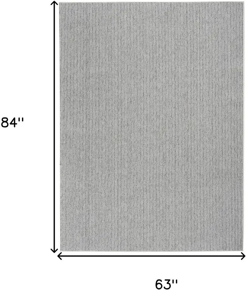 Ivory And Gray Abstract Area Rug Photo 3