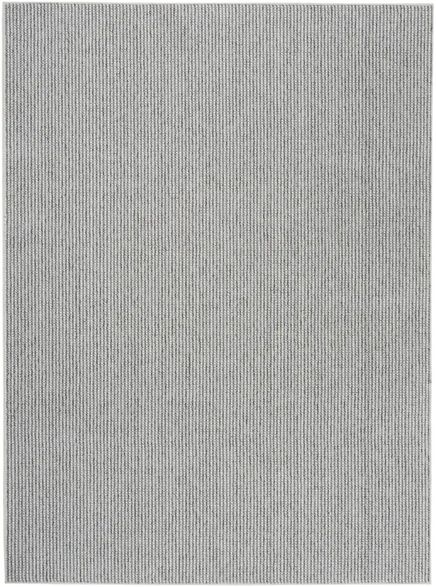 Ivory And Gray Abstract Area Rug Photo 9