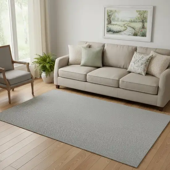 Ivory And Gray Abstract Area Rug Photo 1