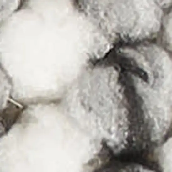 Ivory And Gray Abstract Area Rug Photo 3