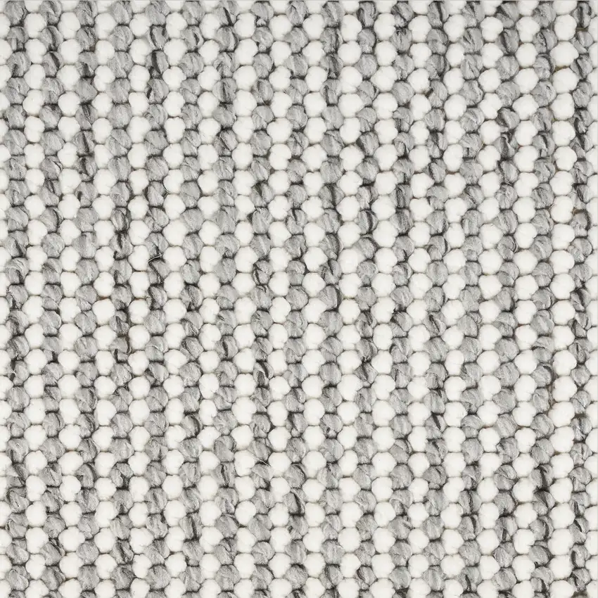 Ivory And Gray Abstract Area Rug Photo 8