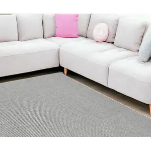 Photo of Ivory And Gray Abstract Area Rug