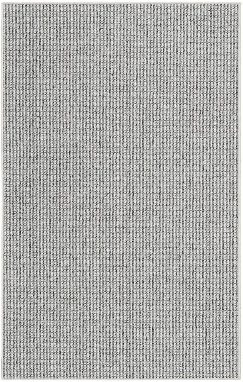 Ivory And Gray Abstract Area Rug Photo 7