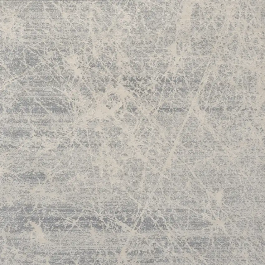 Ivory And Gray Abstract Area Rug Photo 9