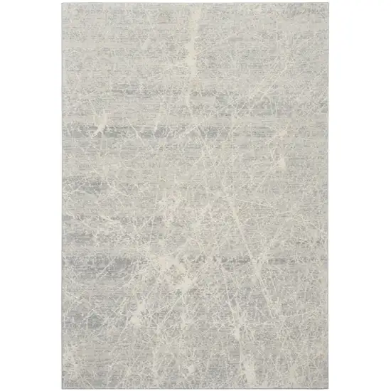 Ivory And Gray Abstract Area Rug Photo 9