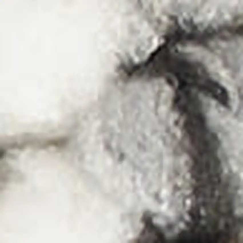 Ivory And Gray Abstract Area Rug Photo 7