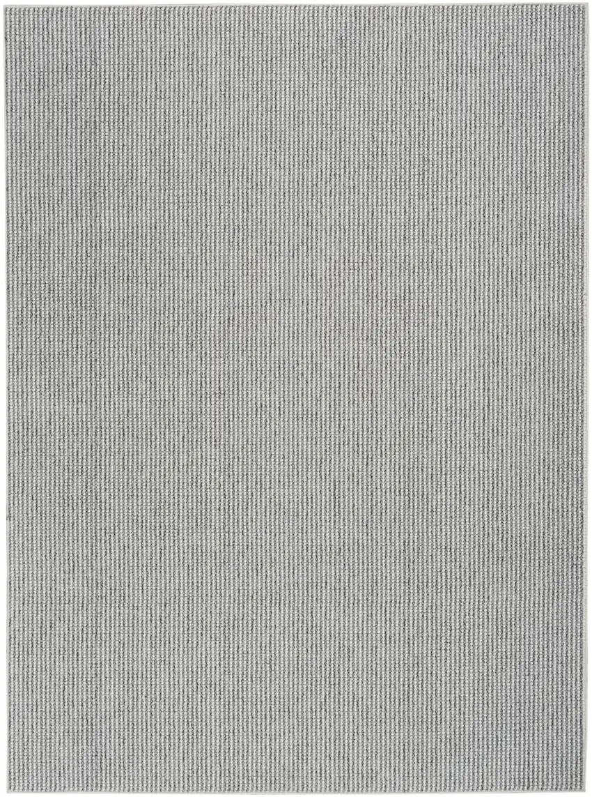Ivory And Gray Abstract Area Rug Photo 4