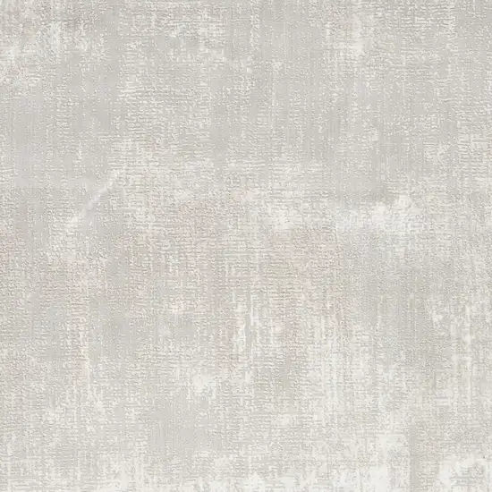 Ivory And Gray Abstract Area Rug Photo 8