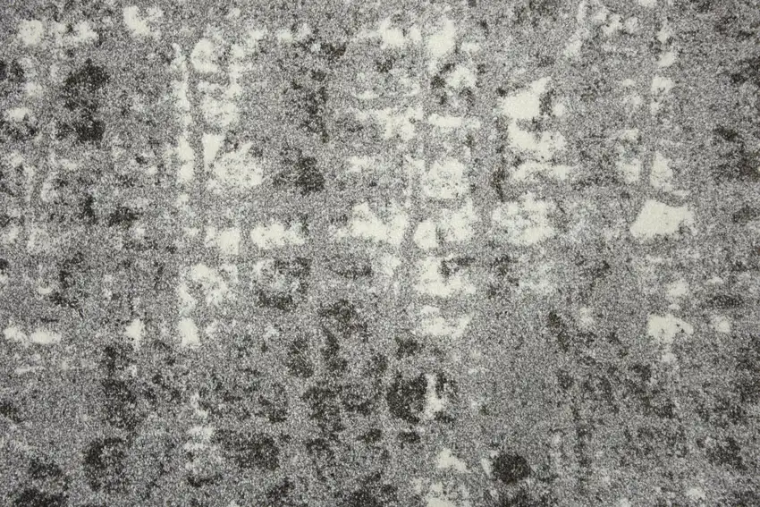 Ivory And Gray Abstract Area Rug Photo 4