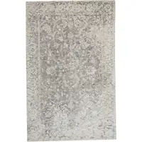 Photo of Ivory And Gray Abstract Hand Woven Area Rug