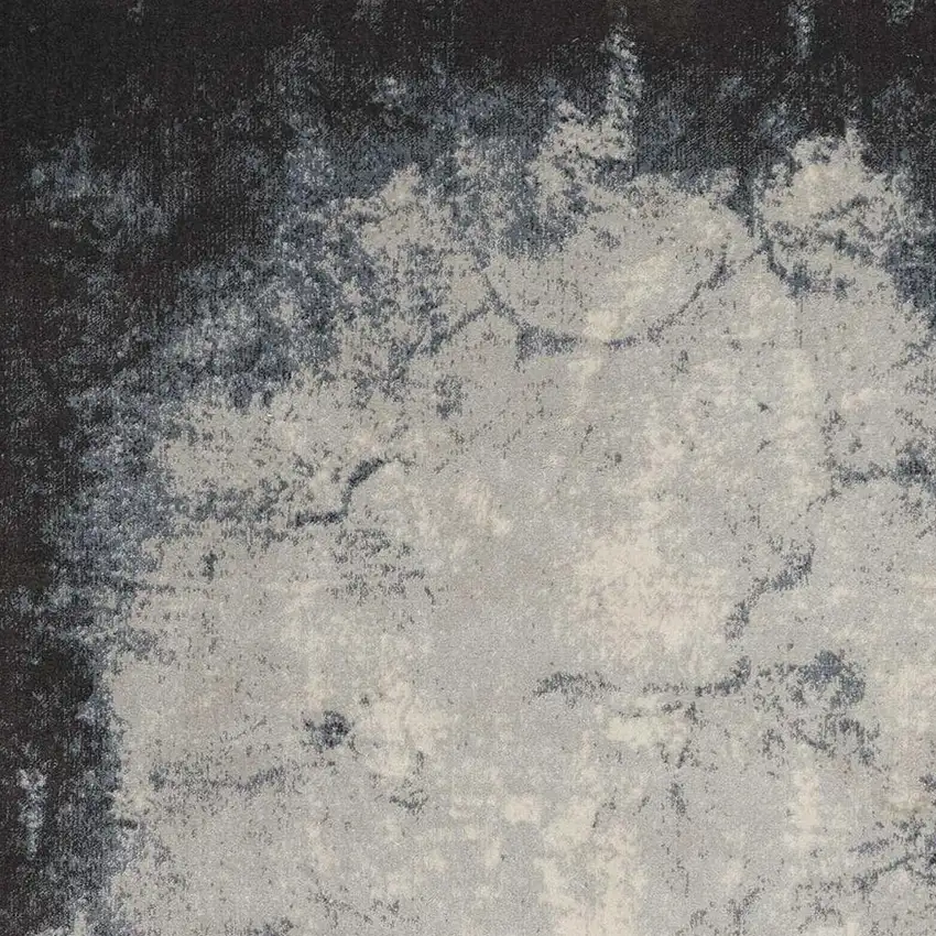 Ivory And Gray Abstract Non Skid Area Rug Photo 2